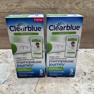 2 Pack Clearblue Menopause Stage Indicator 5 Test Sticks Each Exp: 06/26 - 01/26
